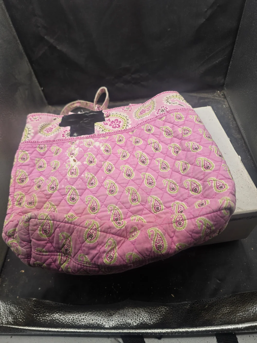 Vera Bradley Pink Paisley Quilted Cosmetic Bag